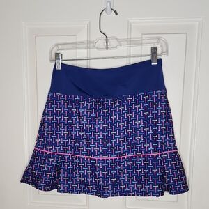 Birdies and Bows Multicolor Golf Tee Print Skort Size XS